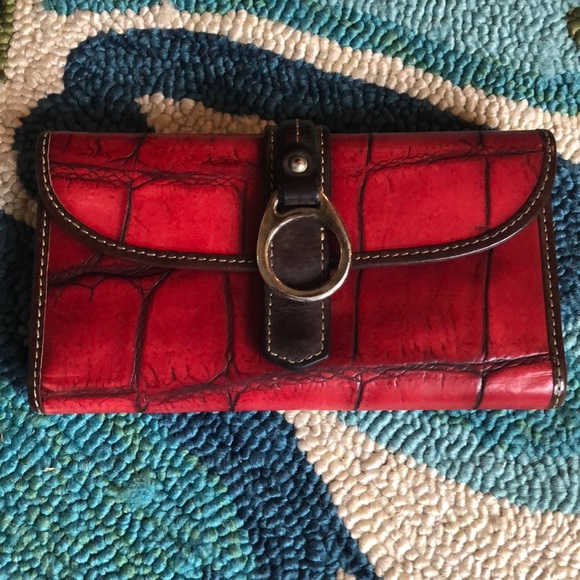 Dooney & Bourke Handbags - Dooney & Bourke Ladies wallet/checkbook Red